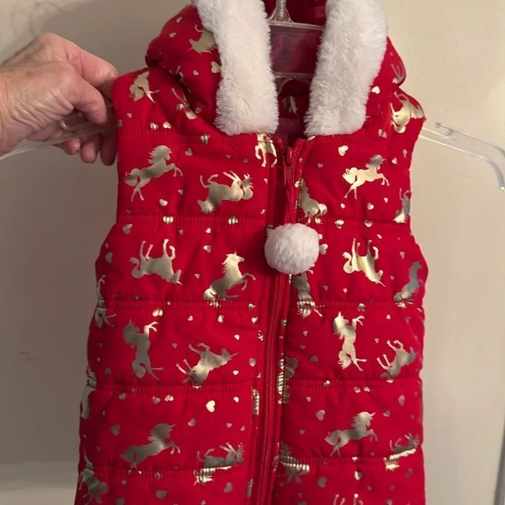 Isaac Mizrahi Kids Unicorn Puffy Vest